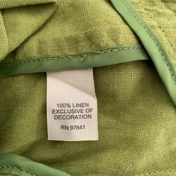 J Jill Small Tall 100% Linen Chartreuse Blazer New - Picture 12 of 12